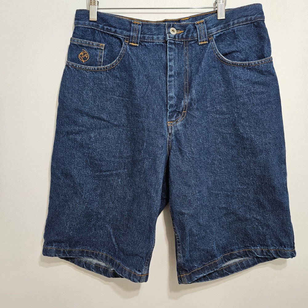 Polar Skate Co Big Boy Denim Shorts Jorts Dark Blue Baggy Fit Streetwear Mens M